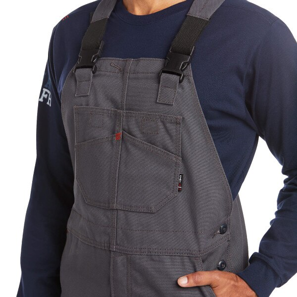 Ariat FR Canvas Unlined Bib in Iron Gray